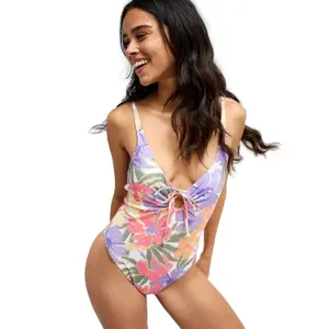 Women's 1-piece swimsuit Roxy Hazey Hibiscus image-0