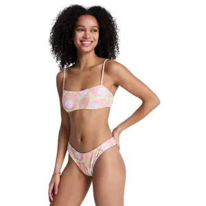 Women's bandeau swimsuit top Roxy Hibiscus Hype Revo image-0