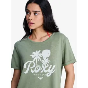 Women's T-shirt Roxy Oceanwave Regular Slub image-4