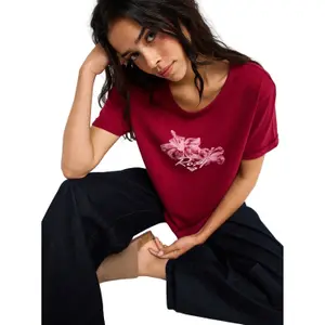 Women's T-shirt Roxy Oceanwave Regular Slub image-1