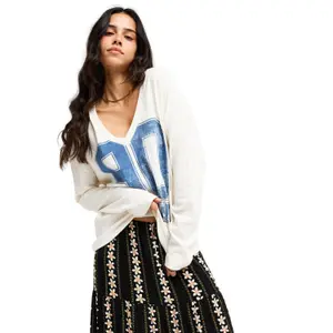 Women's oversized long sleeve T-shirt Roxy Sport Is Deep image-0