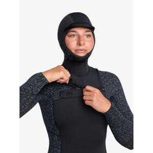 Women's hooded surf suit Roxy Swell Natural 5.4 mm Front-Zip image-3