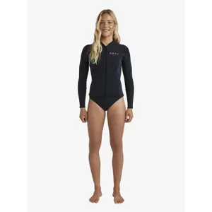 Women's zip-up surf top Roxy 1 mm Swell Natural image-1