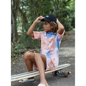 Girl's printed t-shirt dress Roxy Better Than Words image-4