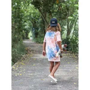 Girl's printed t-shirt dress Roxy Better Than Words image-5