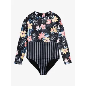 Girl's lycra T-shirt Roxy Flowers Addict image-1