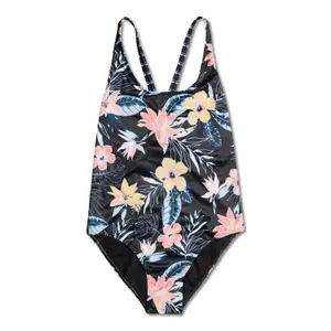 1-piece swimsuit for girls Roxy Flowers Addict image-0