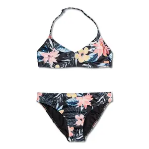 2-piece swimsuit for girls Roxy Flowers Addict Tri image-0