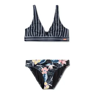 2-piece swimsuit for girls Roxy Flowers Addict Athletic image-0