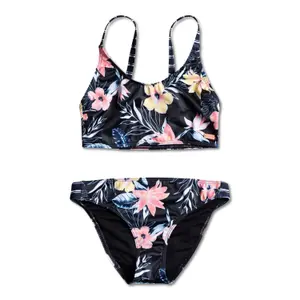 2-piece swimsuit for girls Roxy Flowers Addict image-0