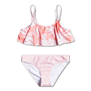 2-piece swimsuit for girls Roxy Flowers Addict Flutter image-0