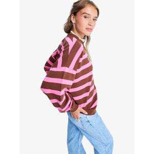 Women's oversized sweatshirt Roxy Strictly Stripes image-1