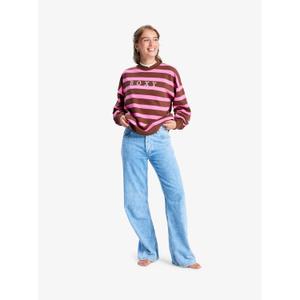 Women's oversized sweatshirt Roxy Strictly Stripes image-4