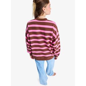Women's oversized sweatshirt Roxy Strictly Stripes image-5