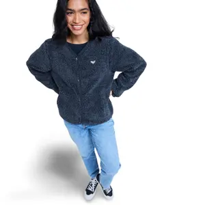 Sudadera de mujer con botones Roxy Iconic Town image-0