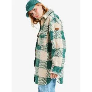 Fleece jacket with button closure for women Roxy Over And Above image-4