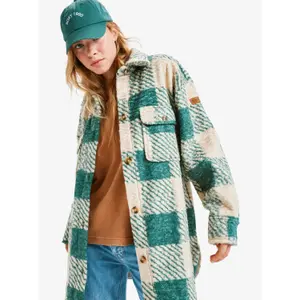 Fleece jacket with button closure for women Roxy Over And Above image-2