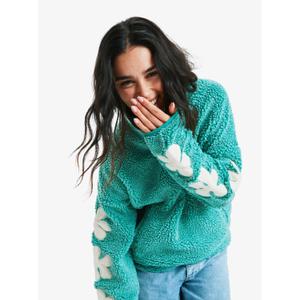 Damska polarowa bluza z zamkiem i wysokim kołnierzem Roxy Far Away image-3