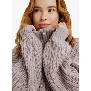 Stehkragen-Pullover mit Reißverschluss für Frauen Roxy Home Again image-4