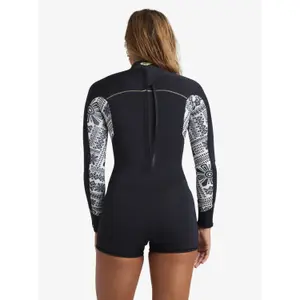 Surf Shorty-våtdräkt för kvinnor Roxy 2 mm Swell Series Back-Zip image-2