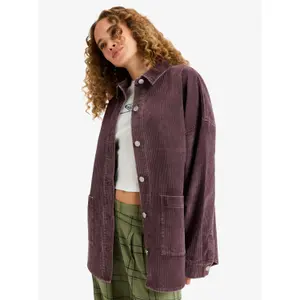 Corduroy long-sleeve overshirt for women Roxy Kick Back image-1