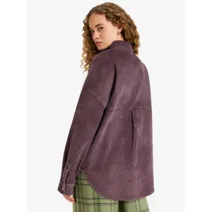 Corduroy long-sleeve overshirt for women Roxy Kick Back image-3