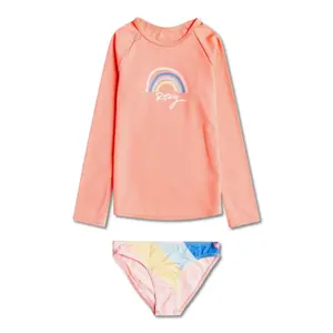 2-piece swimsuit for girls Roxy Touch Of Rainbow Ls Set image-0
