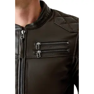 Blouson cuir moto RST Hillberry D3O image-3