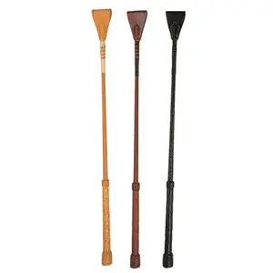 Fusta de equitación de cuero trenzado Ruiz-Diaz image-0