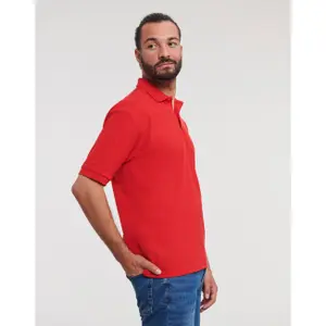 Polycotton polo shirt Russell Athletic Classic image-4
