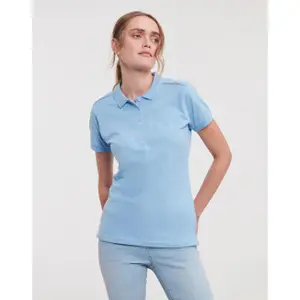 Women's polo shirt Russell Athletic Fitted Stretch image-1