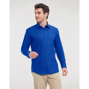 Long-sleeved cotton shirt Russell Athletic Oxford image-1