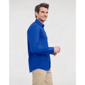 Long-sleeved cotton shirt Russell Athletic Oxford image-3