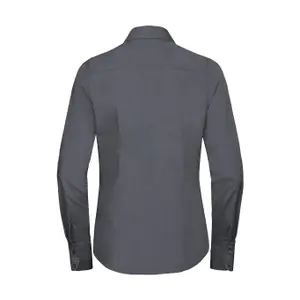 Women's long sleeve shirt Russell Athletic Fitted Poplin image-1