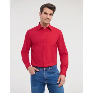 Bespoke Long Sleeve Shirt in Poplin Russell Athletic image-1