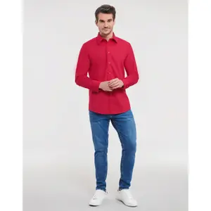 Bespoke Long Sleeve Shirt in Poplin Russell Athletic image-2
