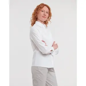Women's long-sleeved shirt Russell Athletic Poplin image-2