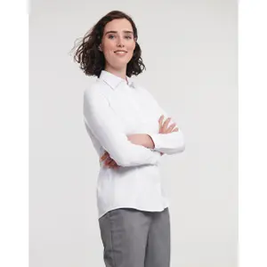 Women's long sleeve shirt Russell Athletic Herringbone image-1