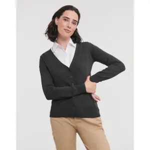 Women's V-neck knitted cardigan Russell Athletic image-1