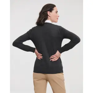 Women's V-neck knitted cardigan Russell Athletic image-2