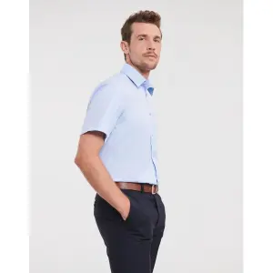 Camisa de mangas cortas Russell Athletic Herringbone image-3