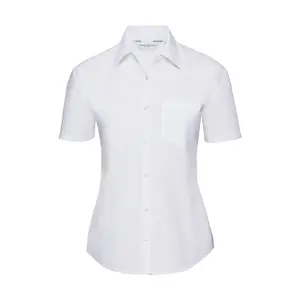 Women's short-sleeve poplin shirt Russell Athletic image-0