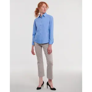 Women's long sleeve shirt Russell Athletic Poplin image-1