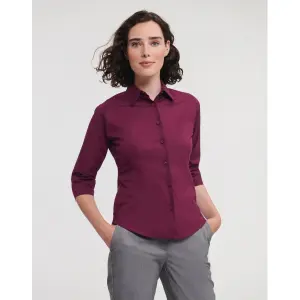 Women's 3/4 Sleeve Blouse Russell Athletic Easy Care image-1