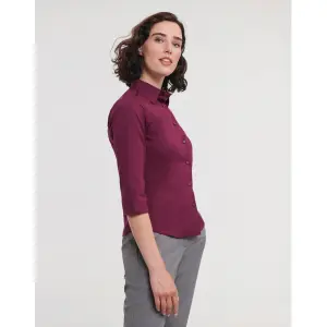 Women's 3/4 Sleeve Blouse Russell Athletic Easy Care image-3