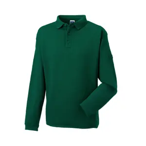 Long sleeve polo shirt Russell Heavy Duty image-0