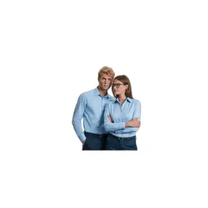 Long sleeve herringbone shirt for women Russell image-1