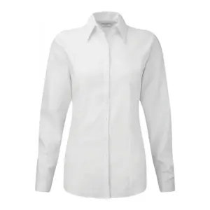 Long sleeve herringbone shirt for women Russell image-0