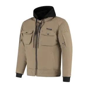 Hooded motorcycle jacket Rusty Stitches Glenn
