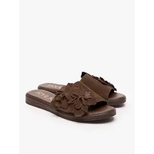 High-Quality Suede Leather Mules Women Ryłko Kaja image-1